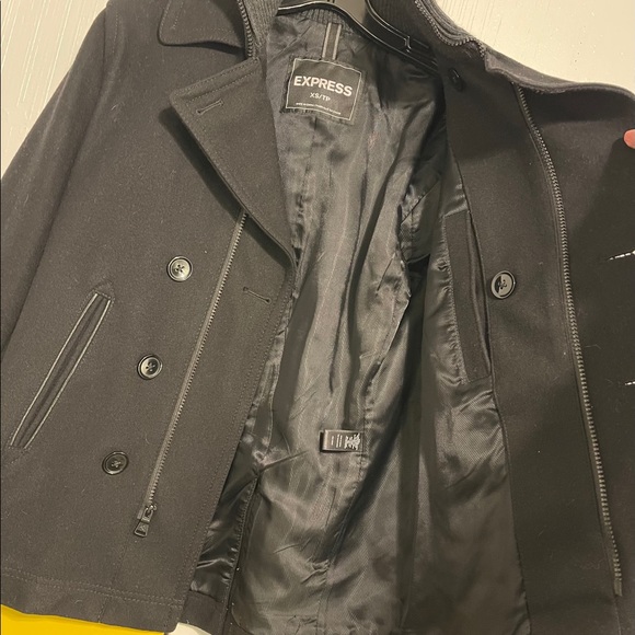 EXPRESS TECH WATER RESISTANT WOOL BLEND COAT - Picture 2 of 8